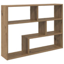 vidaXL Falpolc Falra szerelhető Barna 95 x 20 x 69,5 cm Szerelt Fa