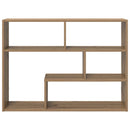 vidaXL Falpolc Falra szerelhető Barna 95 x 20 x 69,5 cm Szerelt Fa