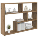 vidaXL Falpolc Falra szerelhető Barna 95 x 20 x 69,5 cm Szerelt Fa