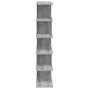 vidaXL Falpolc Szürke Sonoma 70 x 20 x 100 cm Szerelt Fa