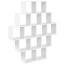 vidaXL Falpolc Fehér 120 x 20 x 136 cm Szerelt Fa