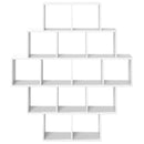 vidaXL Falpolc Fehér 120 x 20 x 136 cm Szerelt Fa