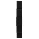 vidaXL Falpolc Fekete Tölgy 120 x 20 x 136 cm Szerelt Fa