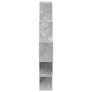 vidaXL Falpolc Betonszürke 120 x 20 x 136 cm Szerelt Fa