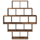 vidaXL Falpolc Antik Fa 120 x 20 x 136 cm Szerelt Fa