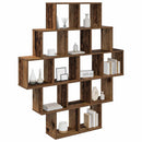 vidaXL Falpolc Antik Fa 120 x 20 x 136 cm Szerelt Fa