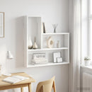 vidaXL Falpolc Fehér 60 x 11 x 60 cm Szerelt Fa