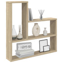 vidaXL Falpolc Sonoma Tölgy 60 x 11 x 60 cm Szerelt Fa