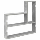vidaXL Falpolc Betonszürke 60 x 11 x 60 cm Szerelt Fa