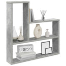 vidaXL Falpolc Betonszürke 60 x 11 x 60 cm Szerelt Fa