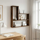 vidaXL Falpolc Füstös Tölgy 60 x 11 x 60 cm Szerelt Fa