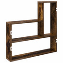 vidaXL Falpolc Füstös Tölgy 60 x 11 x 60 cm Szerelt Fa