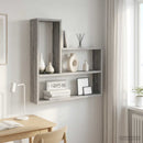 vidaXL Falpolc Szürke Sonoma 60 x 11 x 60 cm Szerelt Fa