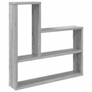 vidaXL Falpolc Szürke Sonoma 60 x 11 x 60 cm Szerelt Fa