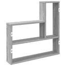 vidaXL Falpolc Szürke Sonoma 60 x 11 x 60 cm Szerelt Fa