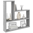 vidaXL Falpolc Szürke Sonoma 60 x 11 x 60 cm Szerelt Fa