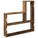 vidaXL Falpolc Antik Fa 60 x 11 x 60 cm Szerelt Fa