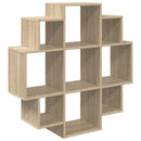 vidaXL Falpolc Sonoma Tölgy 90 x 25 x 90 cm Szerelt Fa