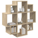 vidaXL Falpolc Sonoma Tölgy 90 x 25 x 90 cm Szerelt Fa