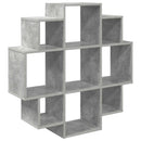 vidaXL Falpolc Betonszürke 90 x 25 x 90 cm Szerelt Fa