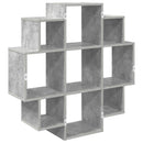 vidaXL Falpolc Betonszürke 90 x 25 x 90 cm Szerelt Fa