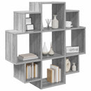 vidaXL Falpolc Szürke Sonoma 90 x 25 x 90 cm Szerelt Fa