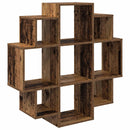 vidaXL Falpolc Antik Fa 90 x 25 x 90 cm Szerelt Fa
