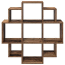 vidaXL Falpolc Antik Fa 90 x 25 x 90 cm Szerelt Fa