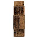 vidaXL Falpolc Antik Fa 90 x 25 x 90 cm Szerelt Fa