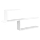 vidaXL Falpolc Fehér 122 x 18 x 60 cm Szerelt Fa