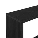 vidaXL Falpolc Fekete Tölgy 122 x 18 x 60 cm Szerelt Fa