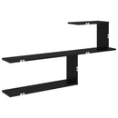 vidaXL Falpolc Fekete Tölgy 122 x 18 x 60 cm Szerelt Fa