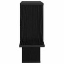 vidaXL Falpolc Fekete Tölgy 122 x 18 x 60 cm Szerelt Fa