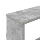 vidaXL Falpolc Betonszürke 122 x 18 x 60 cm Szerelt Fa