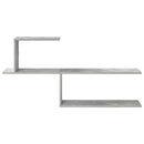 vidaXL Falpolc Betonszürke 122 x 18 x 60 cm Szerelt Fa