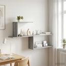 vidaXL Falpolc Szürke Sonoma 122 x 18 x 60 cm Szerelt Fa