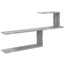 vidaXL Falpolc Szürke Sonoma 122 x 18 x 60 cm Szerelt Fa