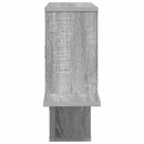 vidaXL Falpolc Szürke Sonoma 122 x 18 x 60 cm Szerelt Fa