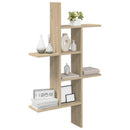 vidaXL Falpolc Sonoma Tölgy 61 x 15 x 102 cm Szerelt Fa