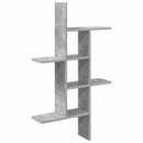 vidaXL Falpolc Betonszürke 61 x 15 x 102 cm Szerelt Fa