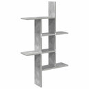 vidaXL Falpolc Betonszürke 61 x 15 x 102 cm Szerelt Fa