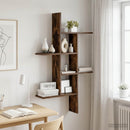 vidaXL Falpolc Füstös Tölgy 61 x 15 x 102 cm Szerelt Fa