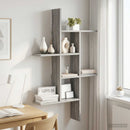 vidaXL Falpolc Szürke Sonoma 61 x 15 x 102 cm Szerelt Fa