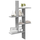 vidaXL Falpolc Szürke Sonoma 61 x 15 x 102 cm Szerelt Fa