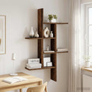 vidaXL Falpolc Antik Fa 61 x 15 x 102 cm Szerelt Fa