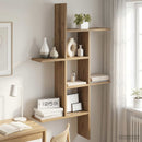 vidaXL Falpolc Kézműves Tölgy 61 x 15 x 102 cm Szerelt Fa