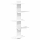 vidaXL Falra Szerelhető Polc Fehér 48,5 x 15 x 101 cm Szerelt Fa