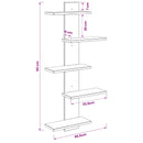 vidaXL Falra Szerelhető Polc Sonoma Tölgy 48,5 x 15 x 101 cm