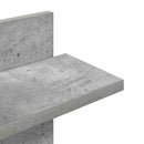 vidaXL Falra Szerelhető Polc Betonszürke 48,5 x 15 x 101 cm Szerelt Fa