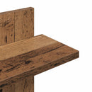 vidaXL Falra Szerelhető Polc Antik Fa 48,5 x 15 x 101 cm Szerelt Fa